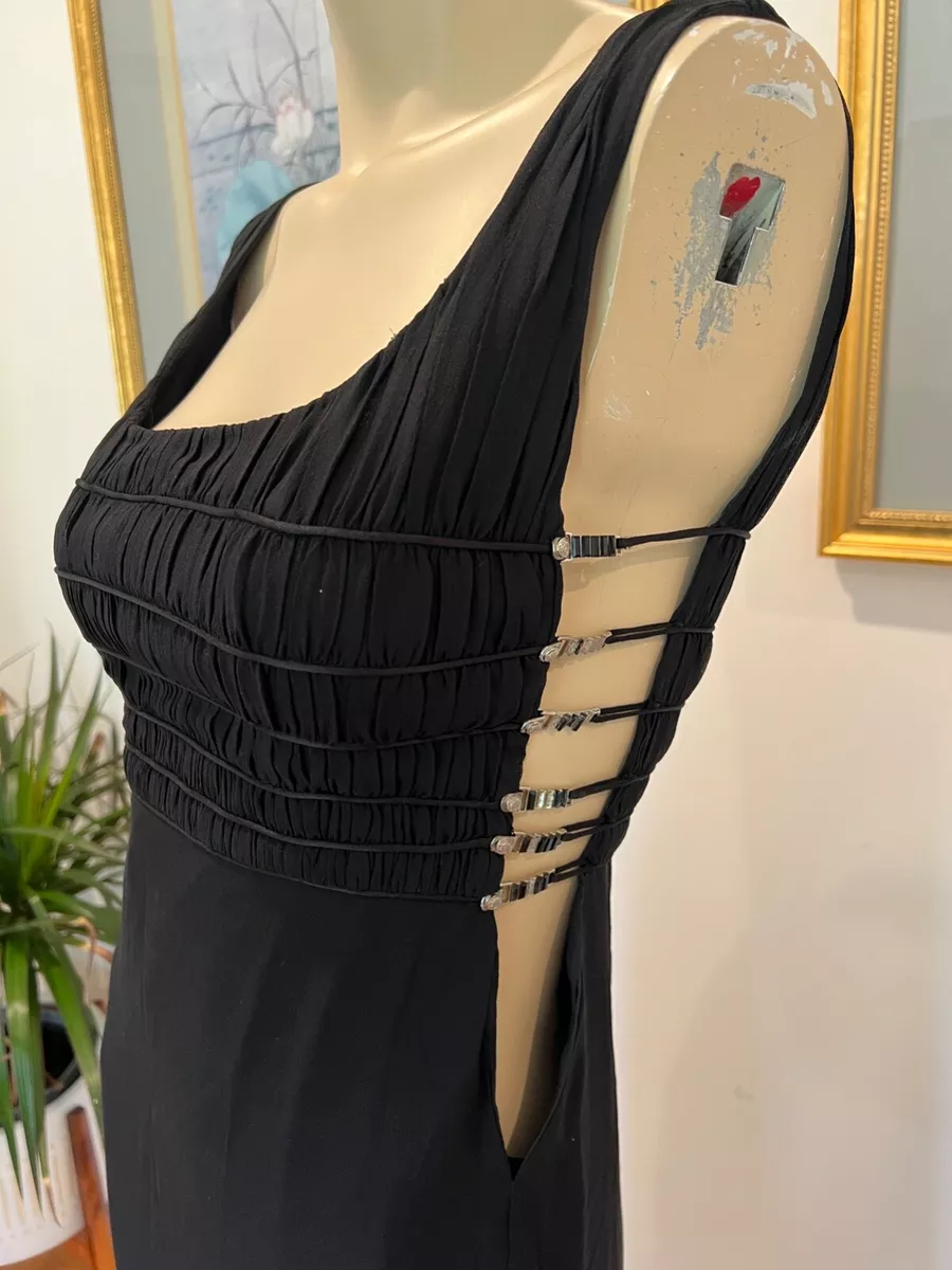 Donatella and gianni black dress 2025