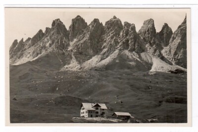 927-  Gruppo delle Dolomiti Rit. Ospizio Passo di Gardena verso Cieme Cir 1929