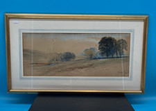 Antikes Landschaft Aquarell signiert Jane A Hanwell 1874