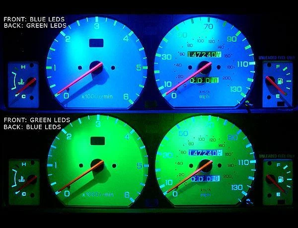 Medidores de cara blanca para Land Rover Discovery 1994-1999 Foto 4 de 4