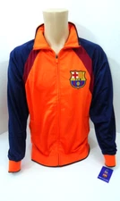 FC Barcelona Sports Windbreaker Jacket Soccer Football Club La Liga Large New 