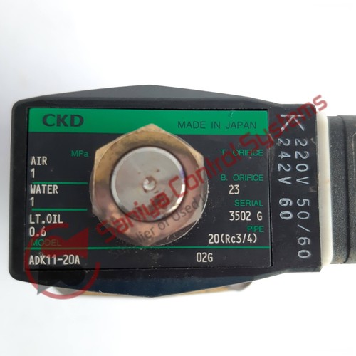 CKD ADK11-20A SOLENOID VALVE - Picture 2 of 7