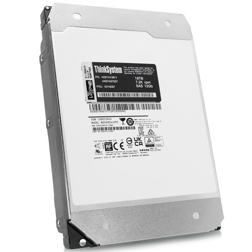 Toshiba/Lenovo MG09 MG09SCA16TE HDEPY11LPA51 16TB 7.2K RPM SAS 12Gb/s 3.5" HDD - Afbeelding 6 van 8