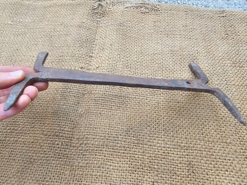 Raspador de zapatos antiguo forjado a mano de herrero - Imagen 6 de 10