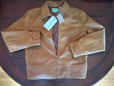 Levi's Vintage Clothing LVC 1940'S Leather Coat CARAMEL BROWN S New SOLD OUT