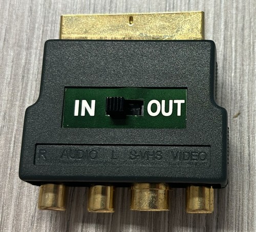 Adattatore bidirezionale Manhattan da Scart a S-video 4pin femmina 3 RCA femmina - Foto 1 di 4