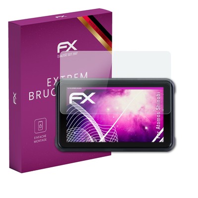 atFoliX Glasfolie für Atomos Shinobi Displayfolie 9H Schutzpanzer