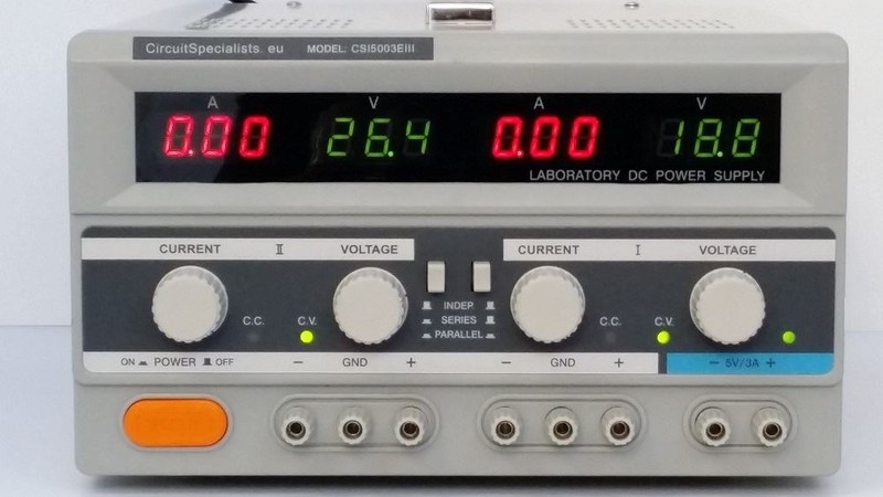 DC Linear Bench Power Supply Variable Output 0-100V 0-3A (0-50V 0-6A) + 5V fixed