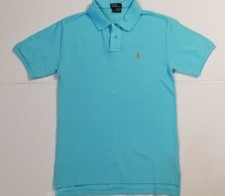 NWT RALPH LAUREN BOYS MESH POLO T-SHIRT HMD BLUE 3A 2