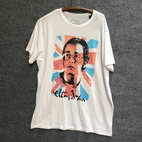 ELTON JOHN TEE SHIRT ROCKETMAN CHASER UNION JACK OFFICIAL MENS NEW TEE SHIRT XXL