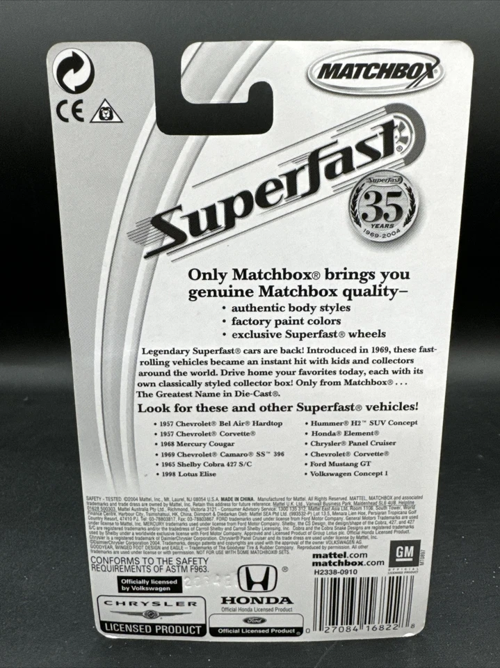 2005 Matchbox Superfast YELLOW 1968 MERCURY COUGAR #39 LE 15,000 free shipp - Image 4 of 4