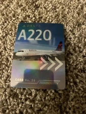 DELTA AIR LINES PILOT TRADING CARD 56 AIRBUS A220-300 CARD 2022 NEW!