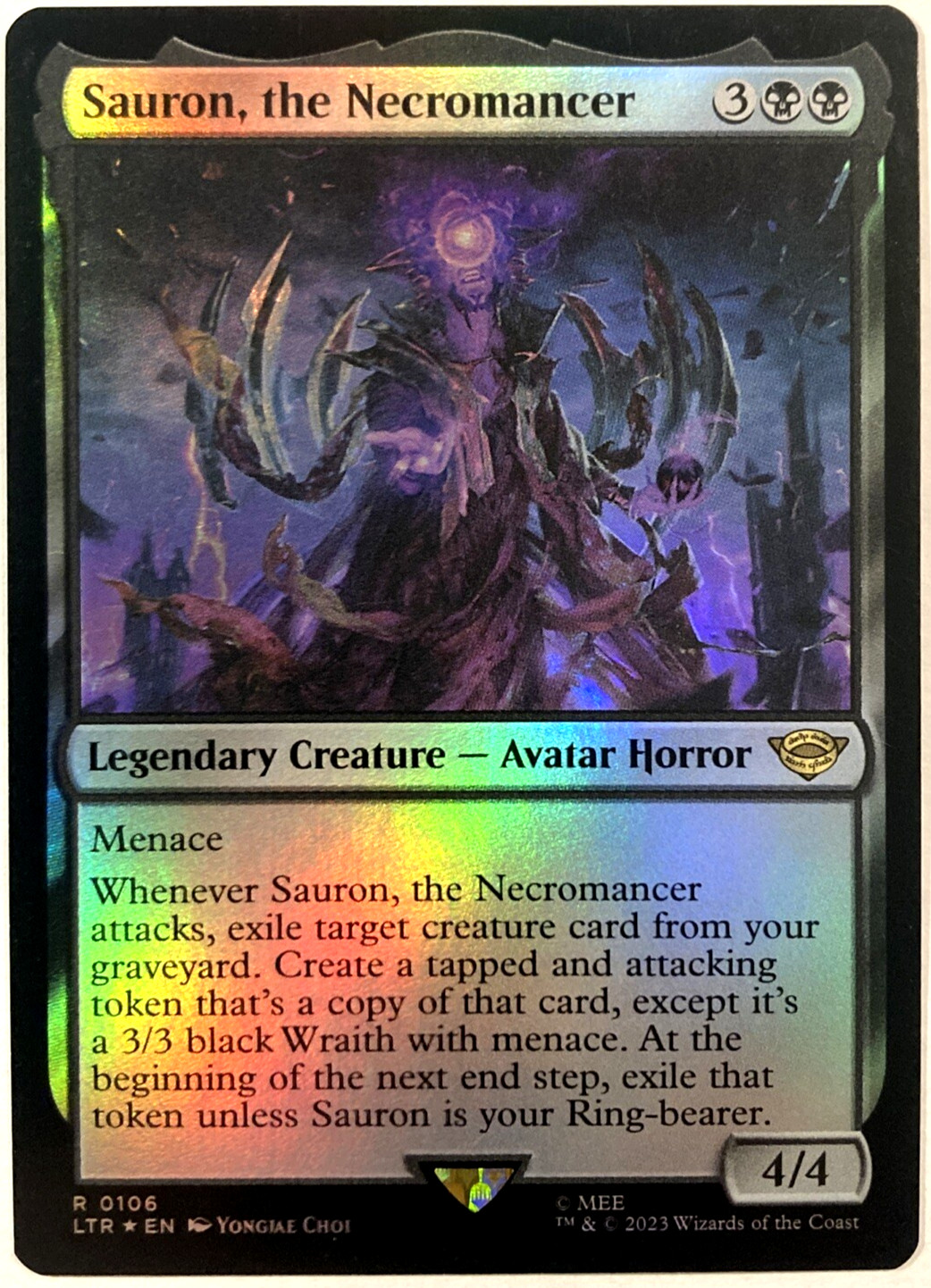 MTG Sauron, the Necromancer (Foil) the Lord of the Rings 106 LP