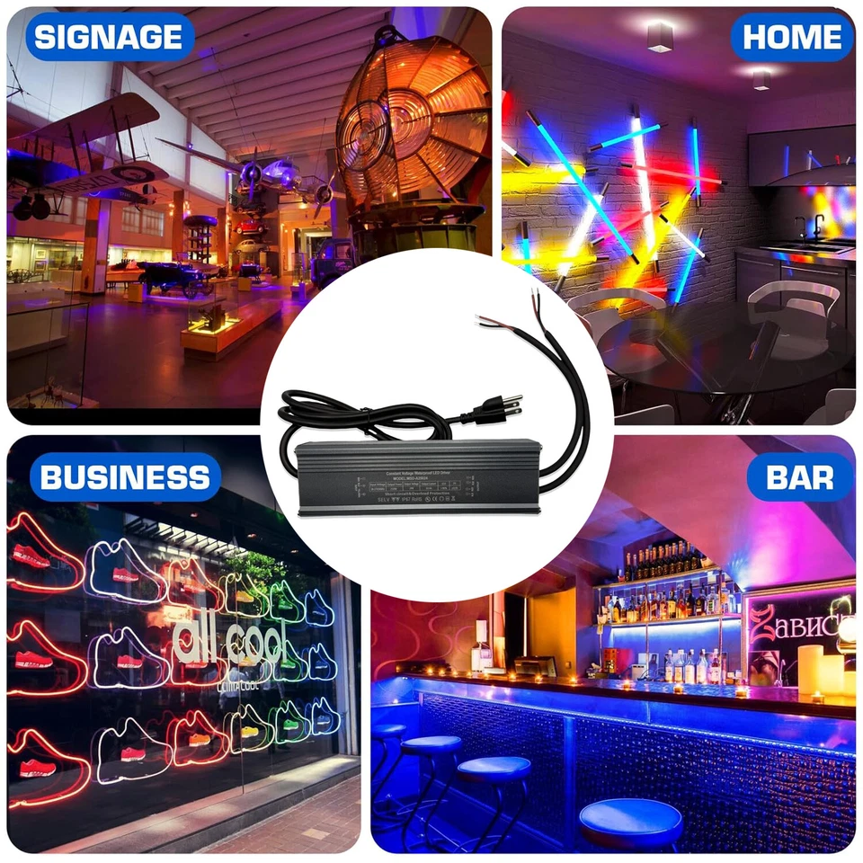 LED Power Supply 250W IP67 Waterproof Outdoor Driver AC110V to DC24V Transformer - Image 4 of 4