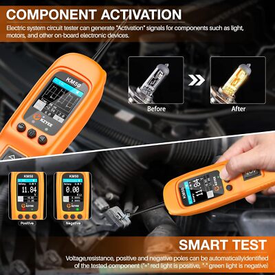 KZYEE KM50 Car Truck PowerScan Automotive Electrical Tester - Foto 6