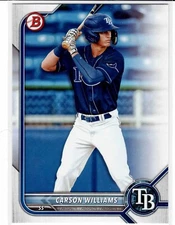 Carson Williams Tampa Bay Rays 2022 Bowman Draft