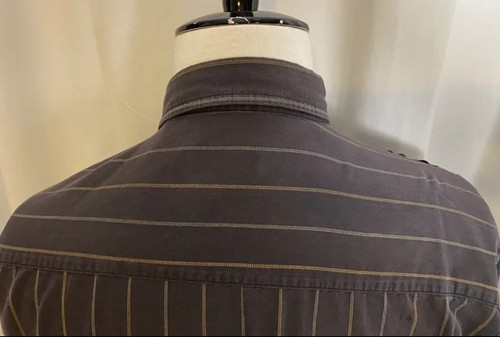 PX Clothing Mens XL Long Sleeve Button Up Dress Shirt Velvet Floral (Fits Large) - Picture 6 of 12