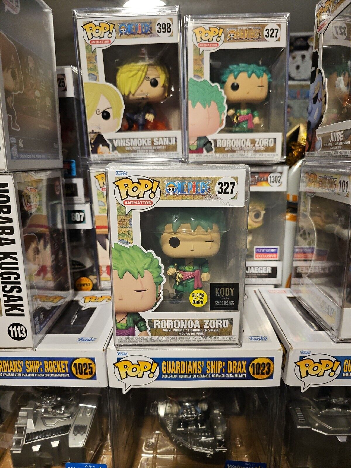 Funko Pop One Piece Roronoa Zoro #327 Kody Trading Glow in the Dark Ex –  Animetasia