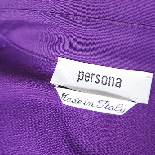 Abrigo Trench Maxi Marina Rinaldi Con Cremallera Morado De Algodón Talla 21 XL - Imagen 5 de 6