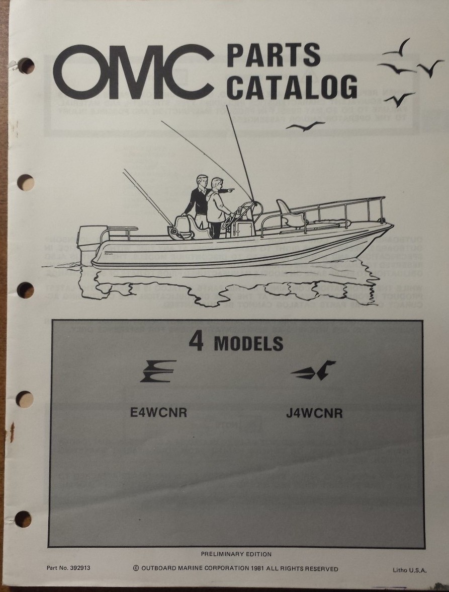 1982 OMC OUTBOARD 4 HP MODELS PARTS MANUAL eBay
