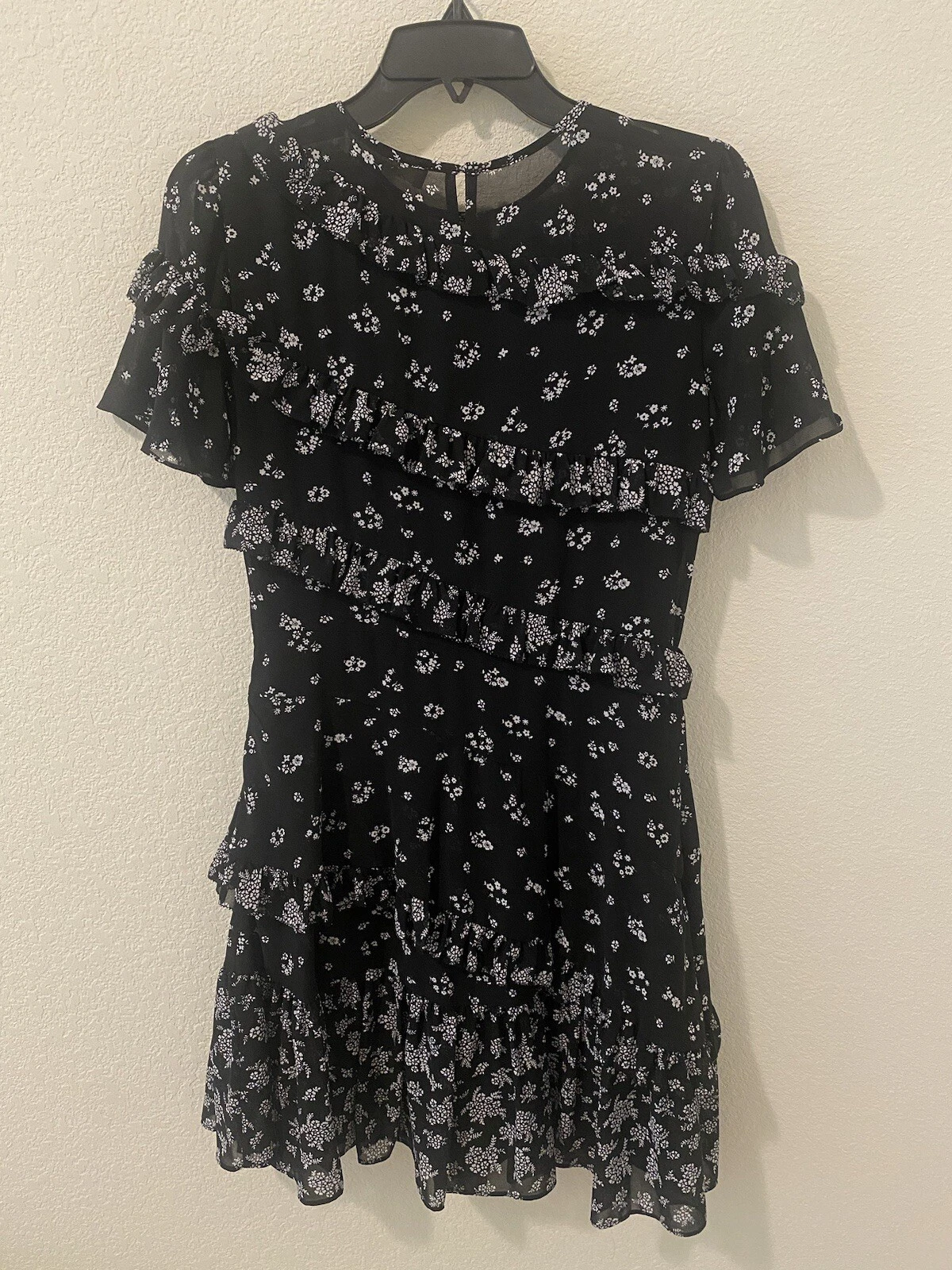 Abito Michael Kors nuovo floreale con volant taglia 2