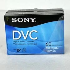Sony DVC Mini-DV 60 2 Pack Premium Blank Tapes Digital Video Cassettes DVM60PRR