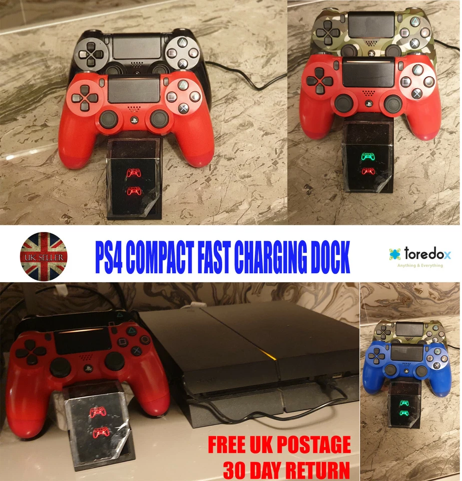 PS4 Charging Compact Fast PS4 Controller Charging Dock Station (2.5hr charging) - Image 3 of 4
