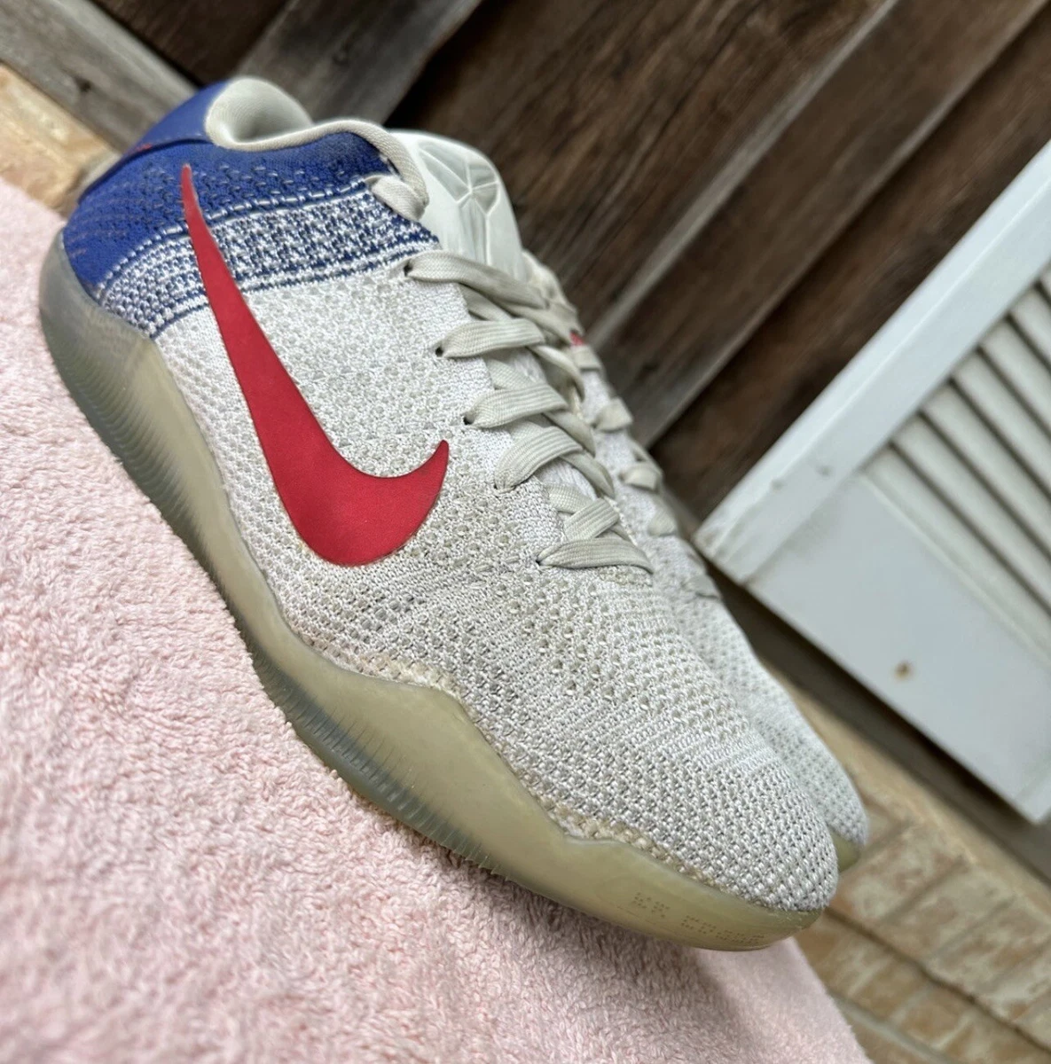 Nike Kobe 11 XI Low Elite USA Olympic Red White Blue 2 3 Travis White | eBay