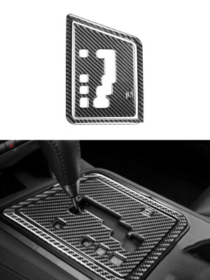 3Pcs Gear Shift Interior Panel Trim Carbon Fiber For Dodge Challenger 2008-14 A2