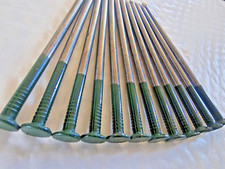 x100 Artificial Grass TURF Install 5" GREEN TOP Steel NAILS Pins Pegs Stakes USA