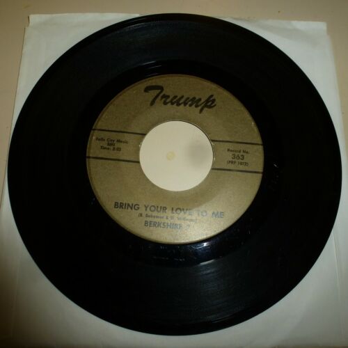 KY GARAGE BAND 45 RPM RECORD - BERKSHIRE 7 - TRUMP 363