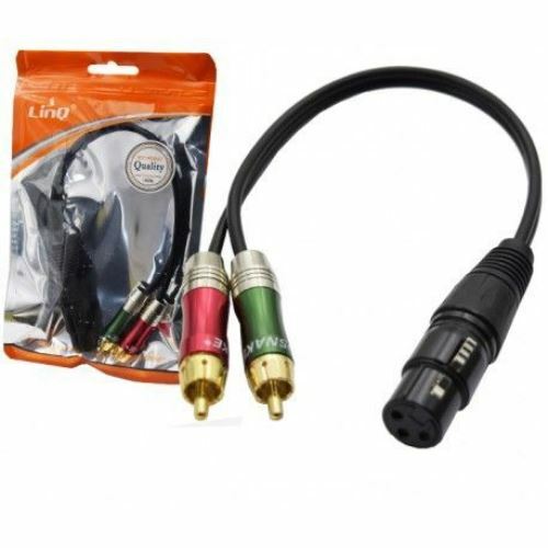 Toddmomy Câble De Conversion Audio Rca Vers Xlr Robuste Et Flexible Câble Adaptateur Pour Amplificateurs Et Autoradios Haute Fidélité Et
