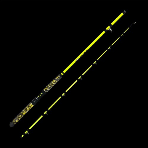 Glow BLACK LIGHT Ready Catfishing Rod: HYBRID (Glass/Carbon Fiber) 2pc - Picture 2 of 3