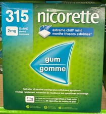 Nicorette Extreme Chill 2mg Mint Gum, 3 x 105 pieces