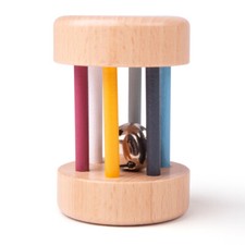 Bigjigs Toys Holzrollrassel - Baby Sensorisch...