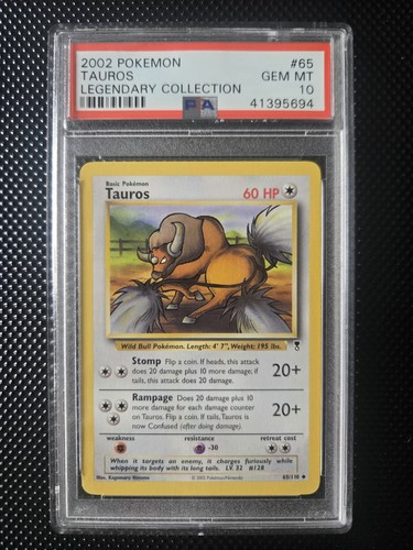 Tauros graded PSA 9 for sale on eBay