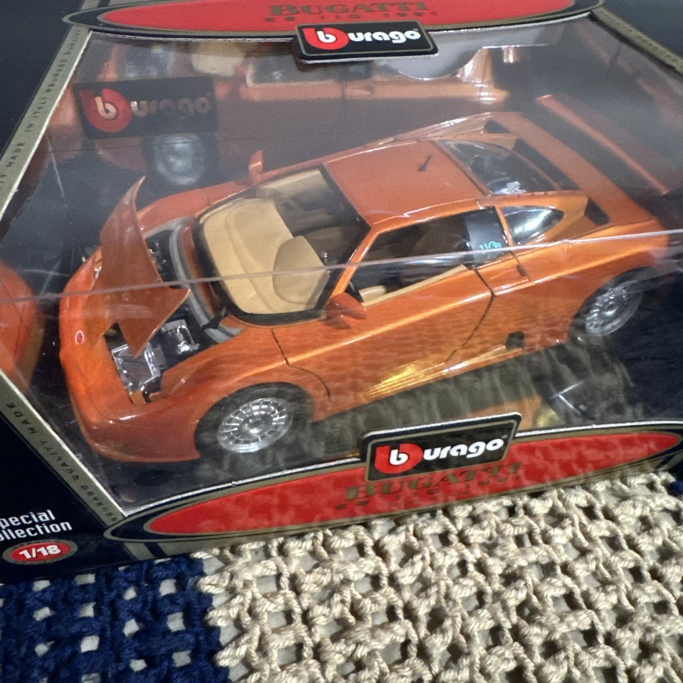 Bburago Edición Especial 1991 Rojo Bugatti EB 110 1:18 Modelo Coleccionista ROJO Foto 2 de 4