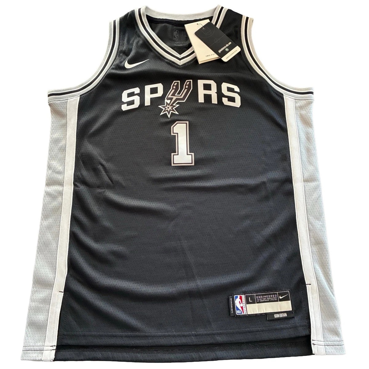 NWT Nike Youth L Victor Wembanyama #1 San Antonio Spurs Icon