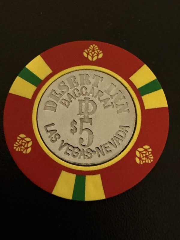 $5 Dunes Baccarat Las Vegas Casino Chip **Very Rare**
