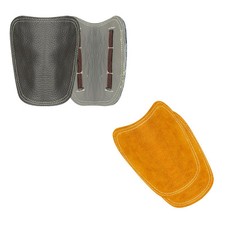 Welder Lace up Shoe Covers Leather Heat Resistant Anti Scald Welding Spats