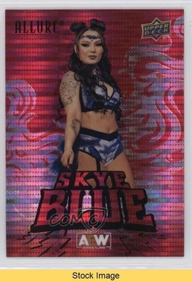 2024 Upper Deck Allure AEW Red Pulsar Skye Blue #77 READ 09q5
