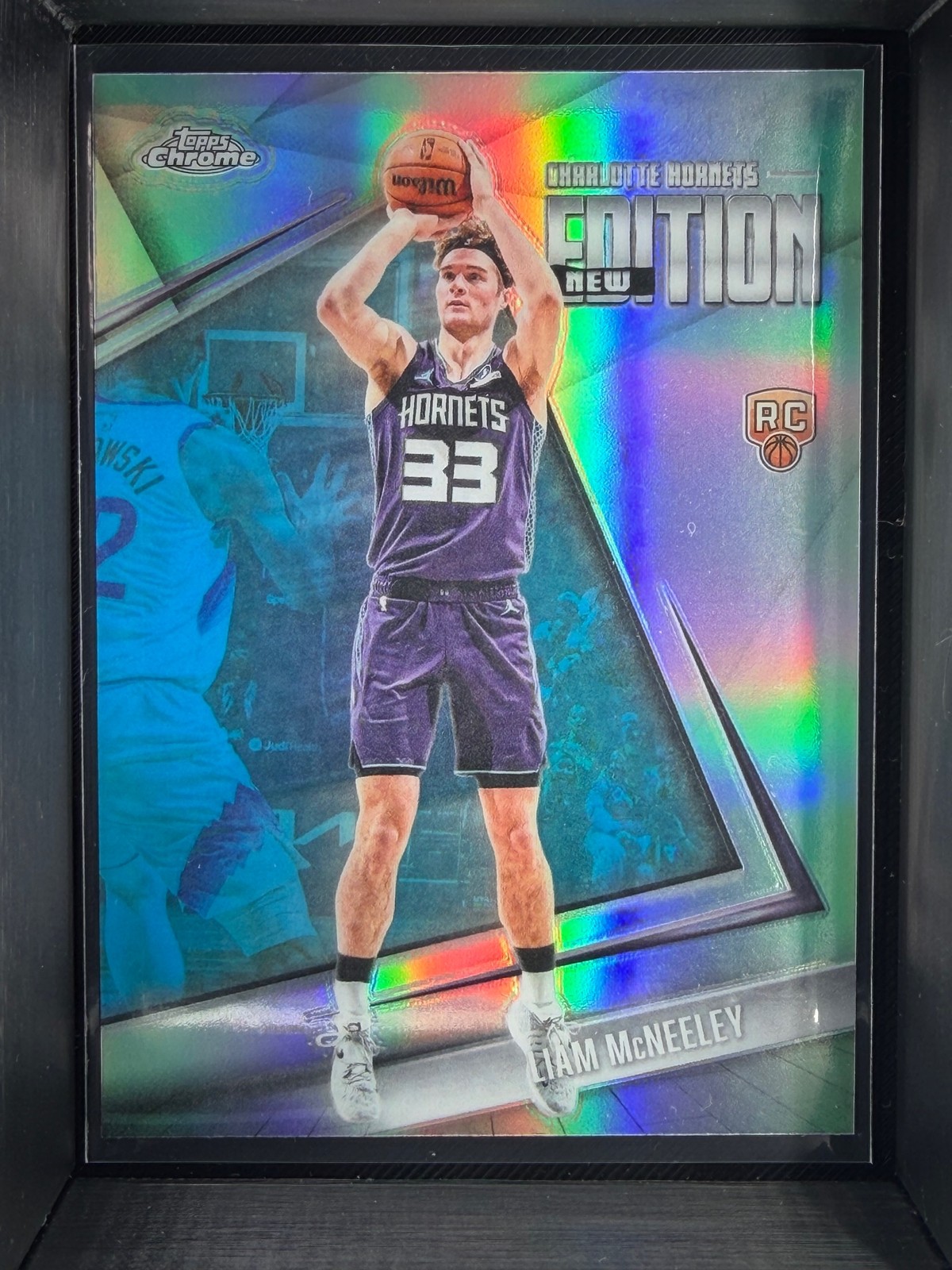 2025-26 Topps Chrome Update #GR-18 Liam McNeeley New Editions Refractor