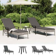Gartenmöbel Sonnenliege Gartentisch Outdoor Lounge Liege Terrassenmöbel vidaXL