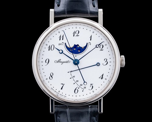 Breguet 7787BB/29/9V6 Classique Moonphase 18K White Gold Enamel Dial