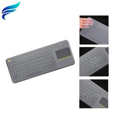 Clear Silicone Skin for Logitech K400 Plus Keyboard - Water Scratch Resistant