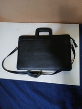 Black Laptop, Briefcase, Two Pocket, Portfolio, Computer Bag, Handles Strap
