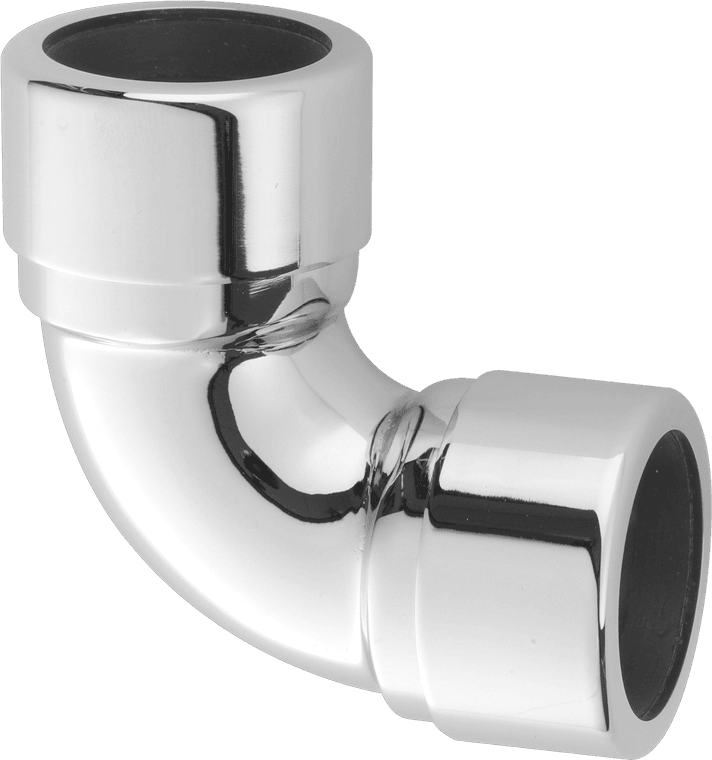 McAlpine 32A-CB Chrome Plated Brass 90° Compression Bend 32mm