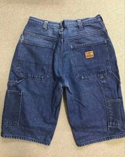 Ben Davis Indigo Denim Shorts Men s 32" Painter Casual Vintage