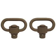NEW! GrovTec Heavy Duty Push Button Swivels, Flat Dark Earth Cerakote GTSW253