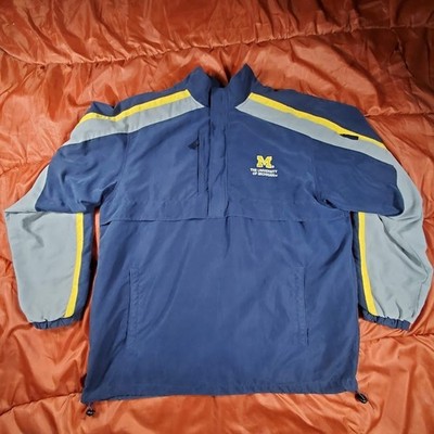 Vintage Michigan Wolverines Windbreaker 90s Jacket Colosseum Unisex Size Medium